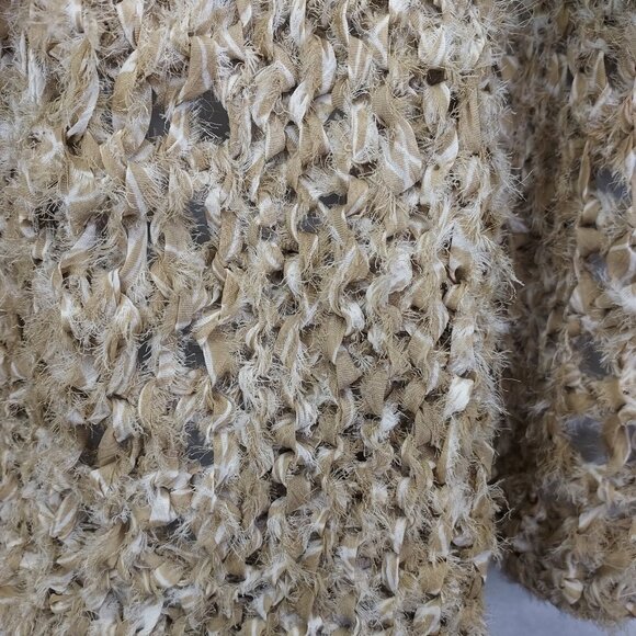 Taller De Christina Shrug Women's S/M Open Cardigan Recycled Crochet Art To Wear - Picture 6 of 12